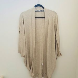 Fighting eel cocoon open shrug cardigan OS